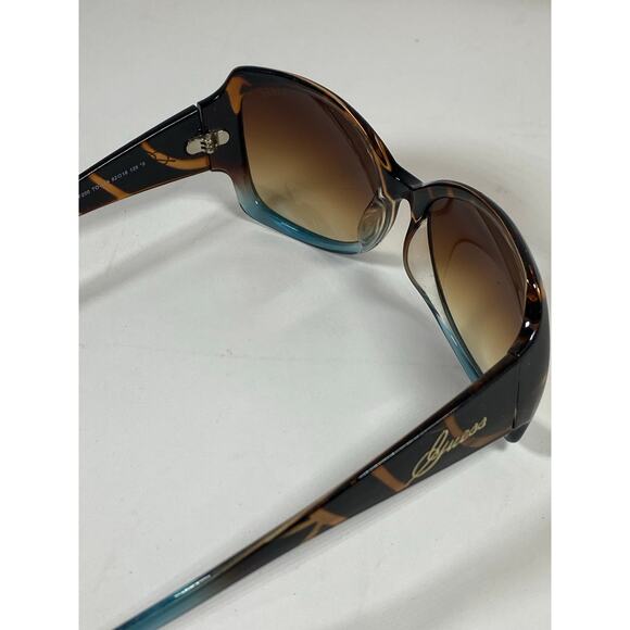 Guess Sunglasses Tortoise and Blue Gradient Lenses - Picture 6 of 10